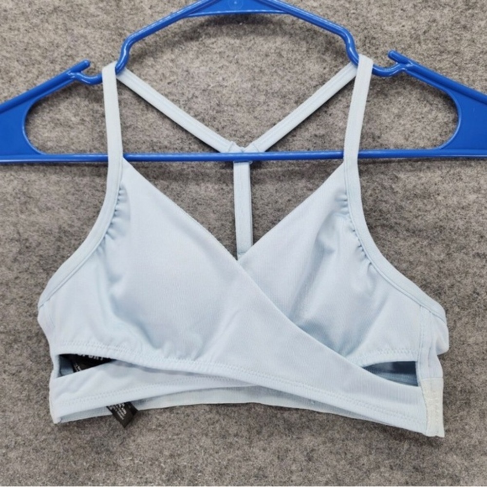 Victorias Secret PINK Sport Bra Light Blue-0395